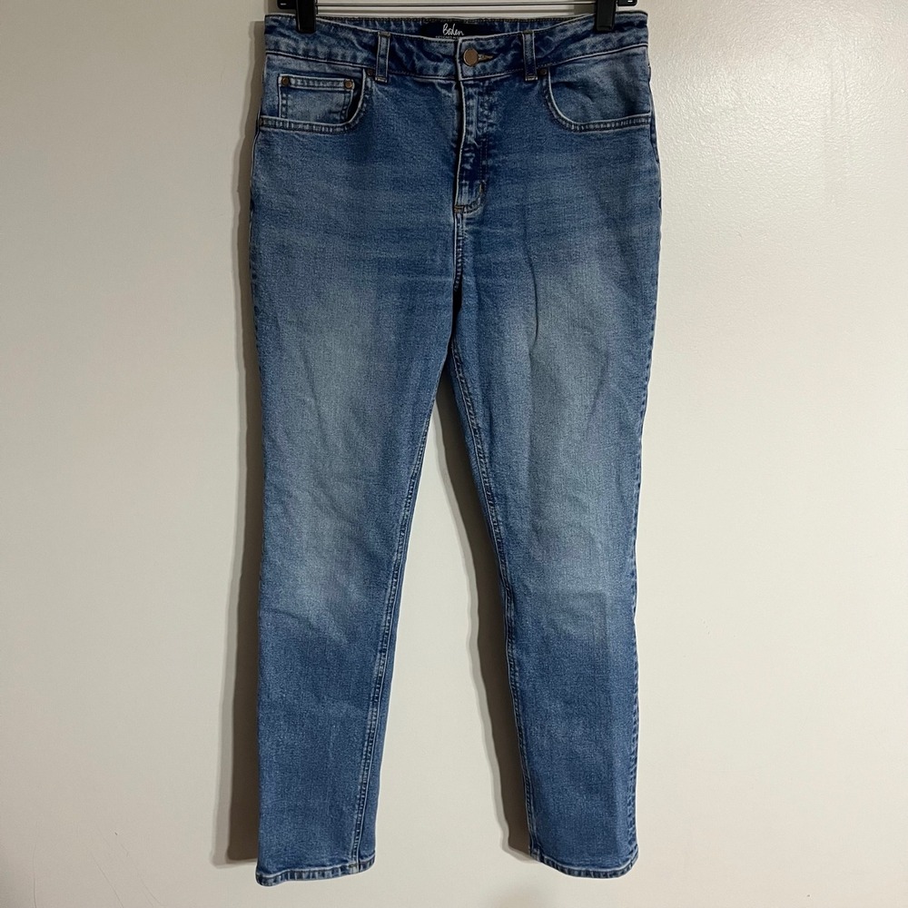 Boden Womens Slim Fit Mid Wash Blue Denim Jeans Size US‎ 8R UK 12R 30x29